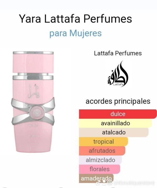 Perfume Yara Rosa-100ML - Imagen 2