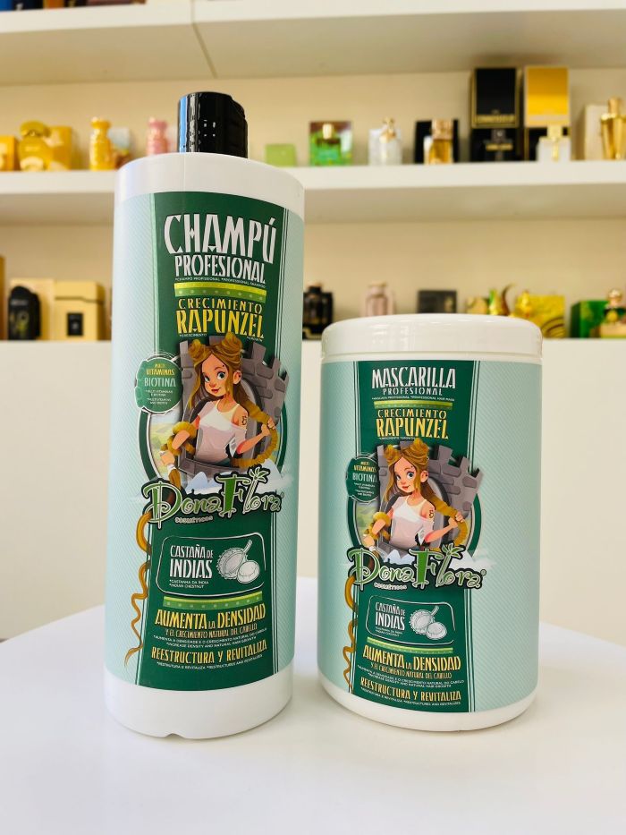 PACK- Champú y Mascarilla profesional, crecimiento Rapunzel