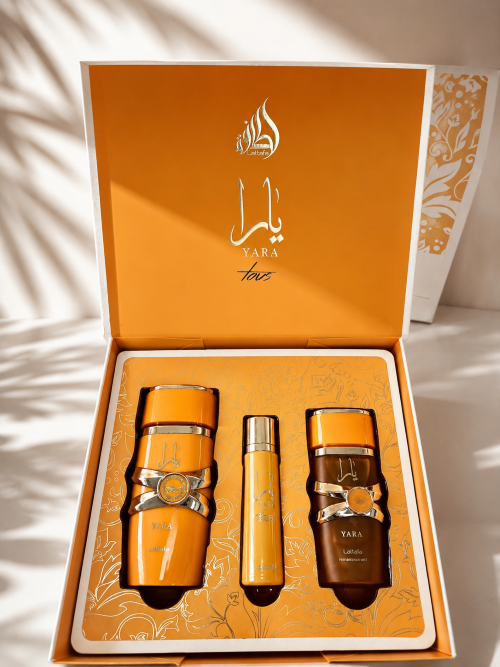 Set Lattafa Yara Tous 100 ml + Travel Spray 12 ml + Hair Mist 50 ml | Perfume Árabe Original